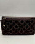 Coach Madison Signature Op Art Dotted Trifold Wallet