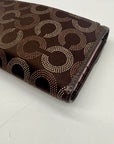 Coach Madison Signature Op Art Dotted Trifold Wallet
