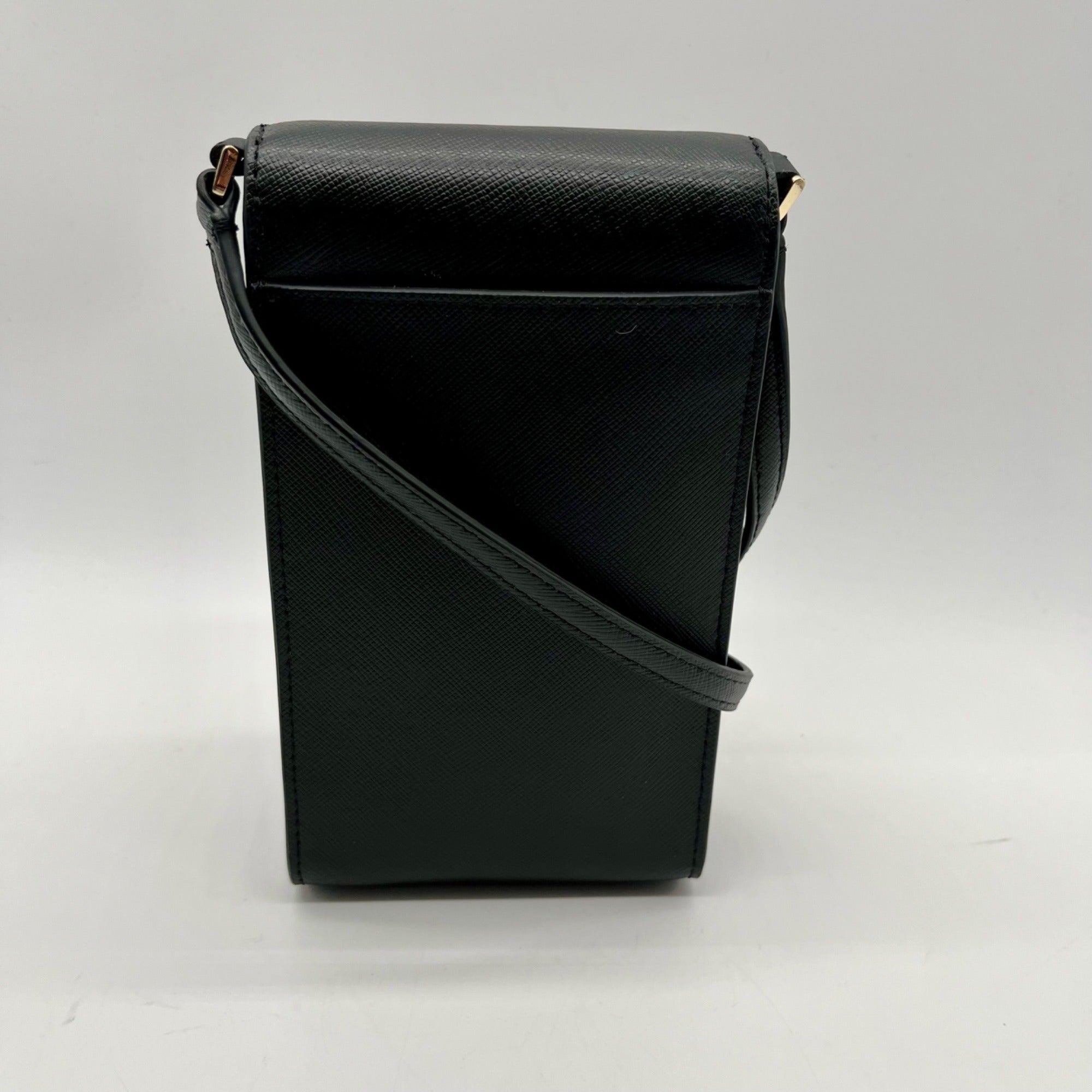 Kate Spade Black Saffiano Leather Phone Crossbody