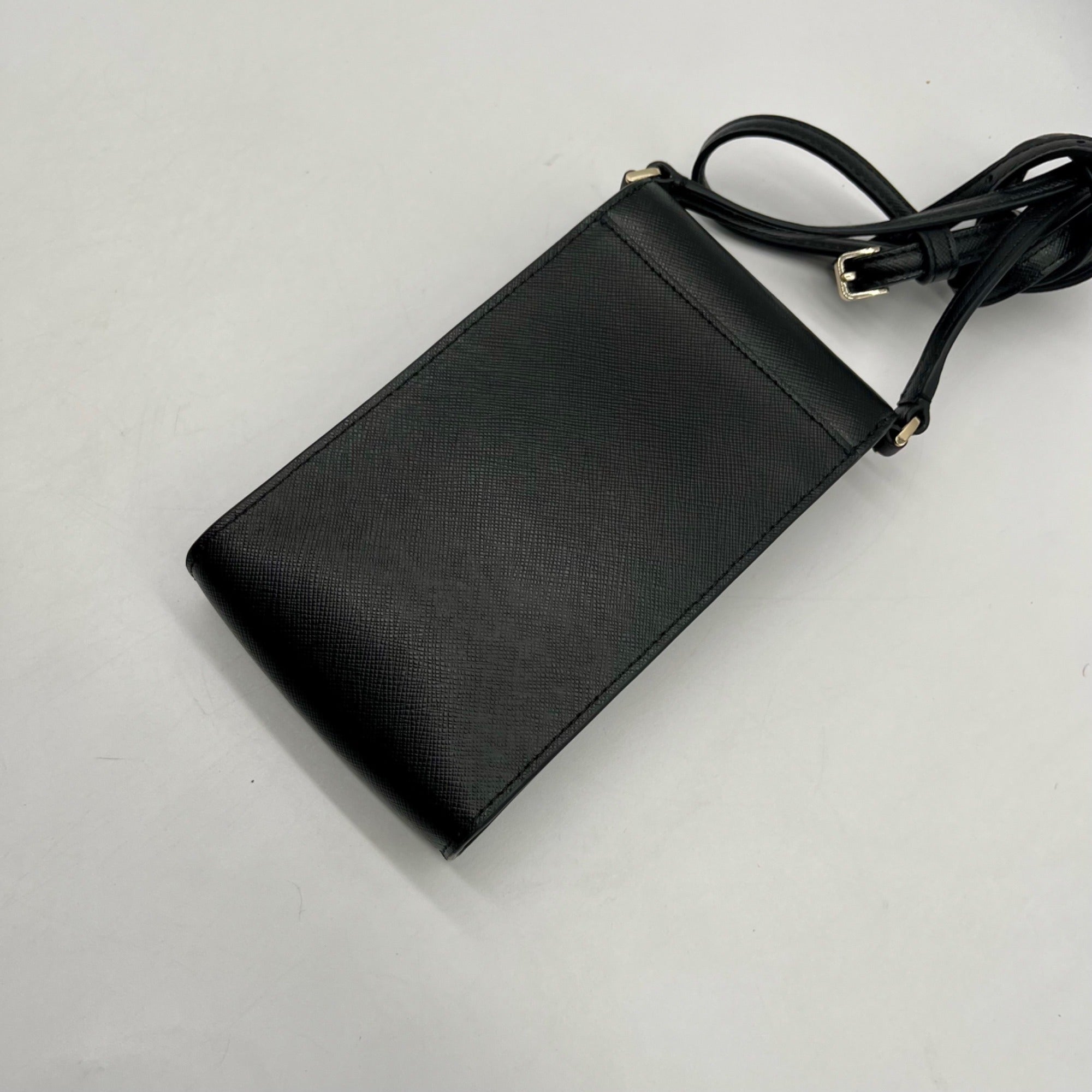 Kate Spade Black Saffiano Leather Phone Crossbody
