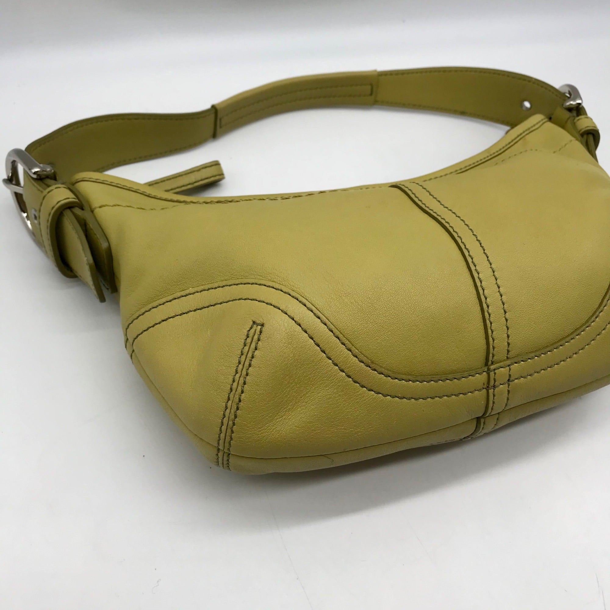 Coach Lime Green Leather Mini Soho Shoulder Bag 9541
