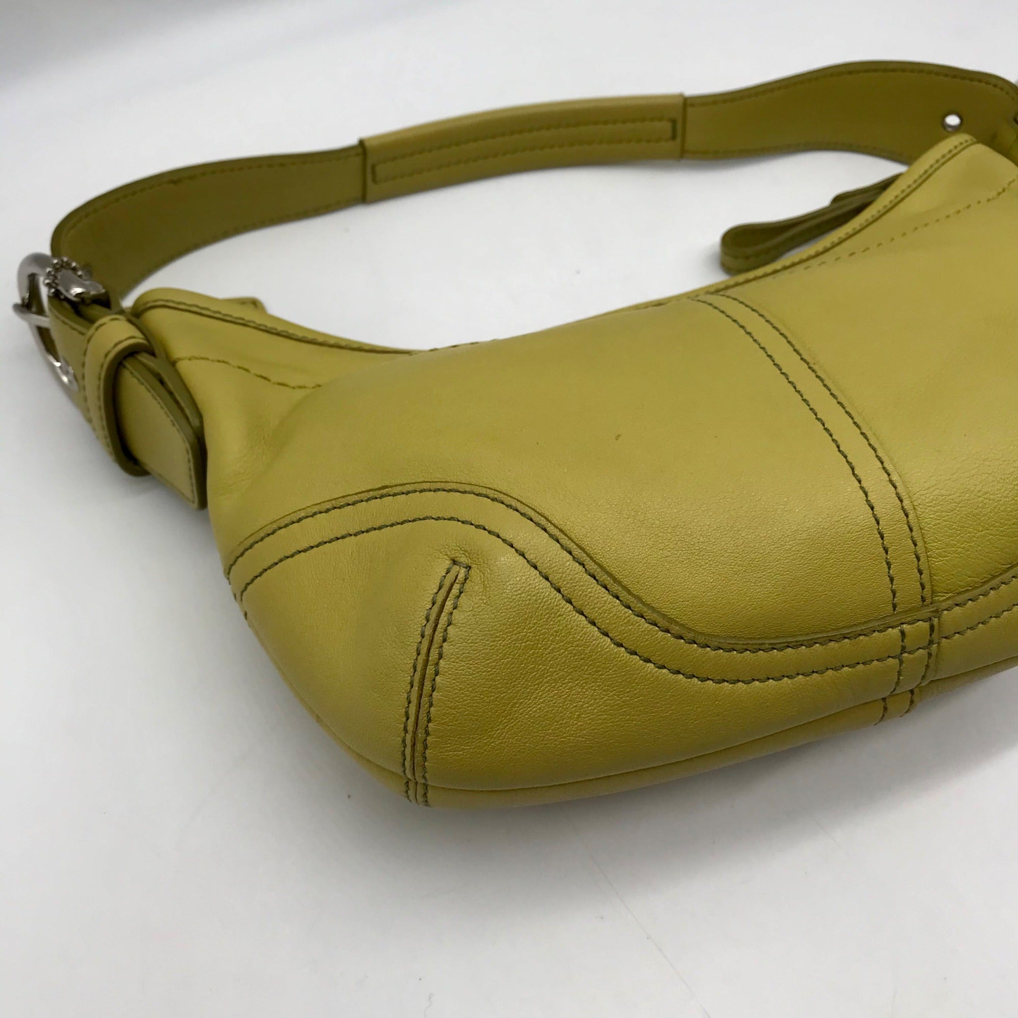 Coach Lime Green Leather Mini Soho Shoulder Bag 9541