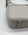 Dooney & Bourke Grey Lucca Leather Large Shoulder Bag