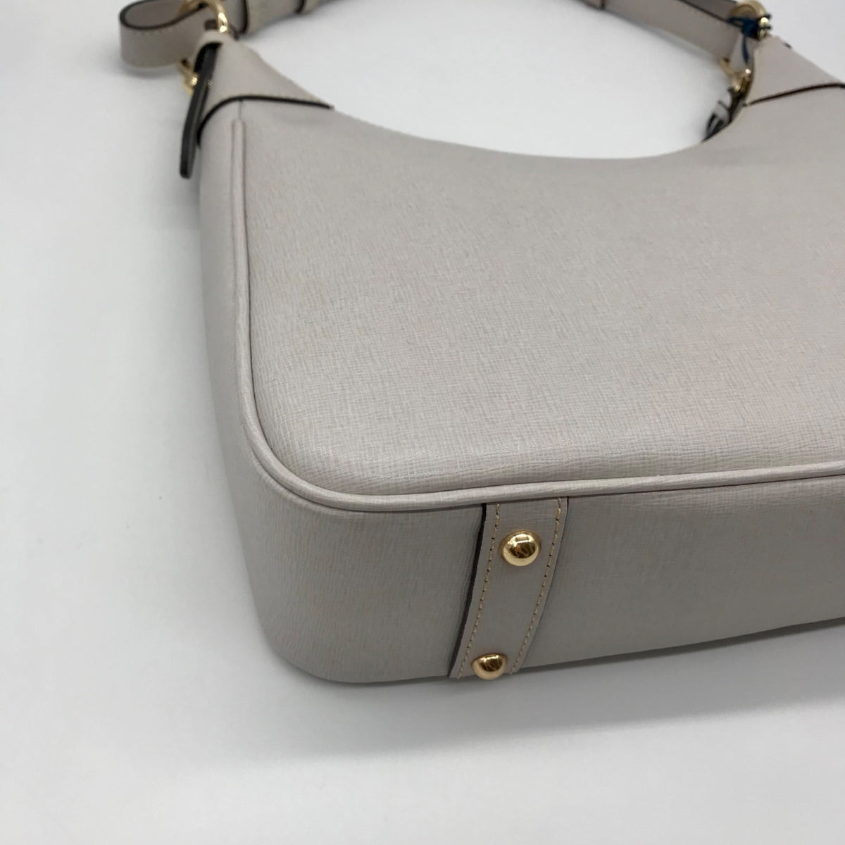 Dooney &amp; Bourke Grey Lucca Leather Large Shoulder Bag