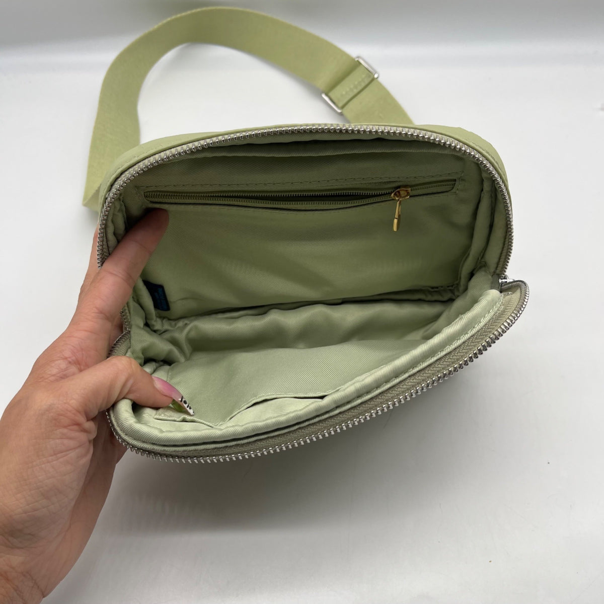 MMS Brands Green Fabric Fanny Pack