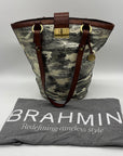 Brahmin Honey Brown Copa Cabana Leather Shoulder Bag