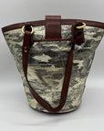 Brahmin Honey Brown Copa Cabana Leather Shoulder Bag