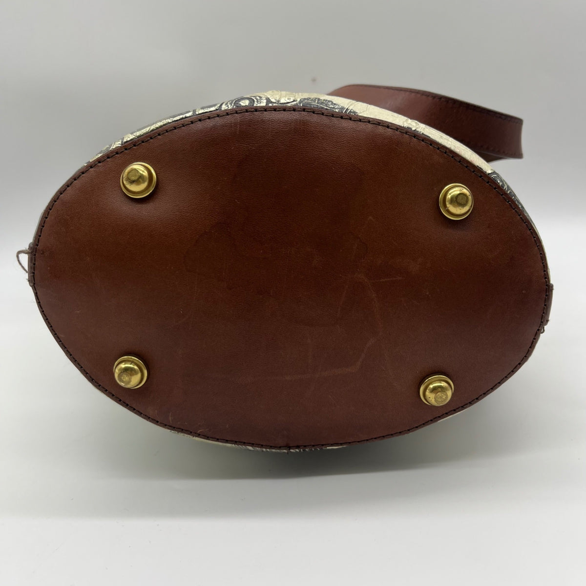 Brahmin Honey Brown Copa Cabana Leather Shoulder Bag