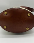 Brahmin Honey Brown Copa Cabana Leather Shoulder Bag