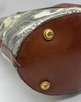 Brahmin Honey Brown Copa Cabana Leather Shoulder Bag