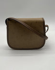 Lancel Brown Vintage canvas Crossbody Bag