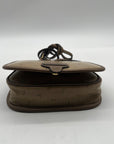 Lancel Brown Vintage canvas Crossbody Bag