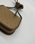 Lancel Brown Vintage canvas Crossbody Bag