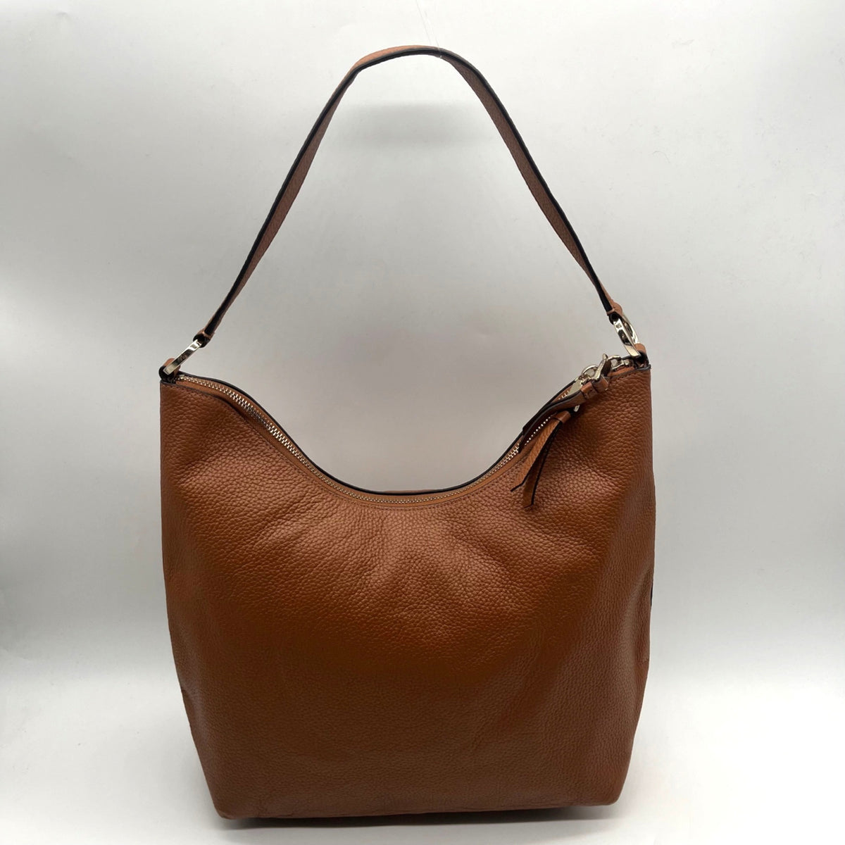 Kate Spade Brown Pebbled Leather Convertible Shoulder Bag