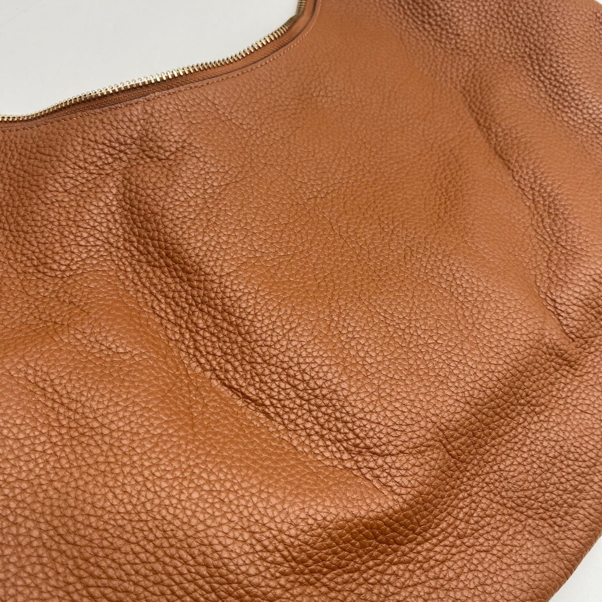 Kate Spade Brown Pebbled Leather Convertible Shoulder Bag