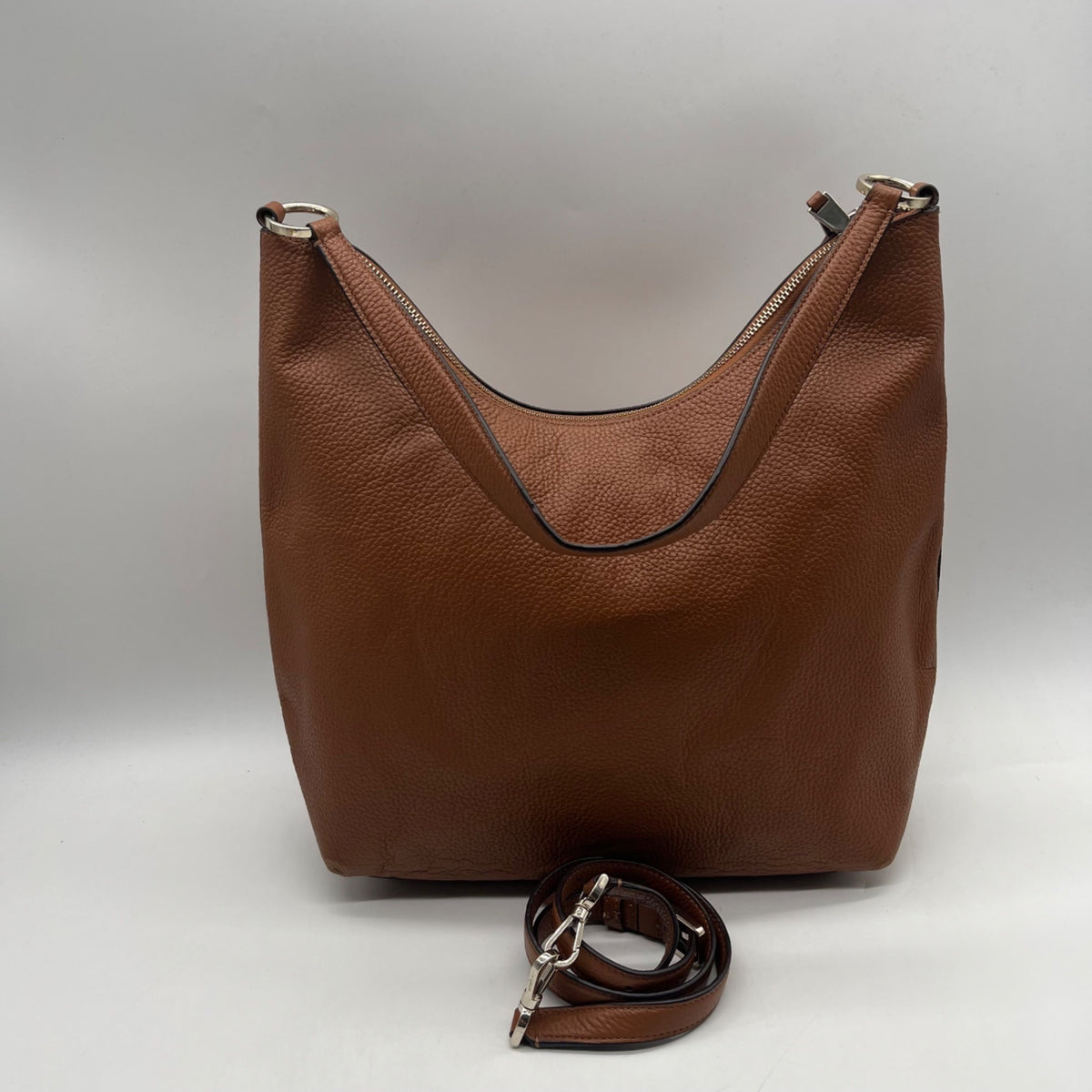 Kate Spade Brown Pebbled Leather Convertible Shoulder Bag