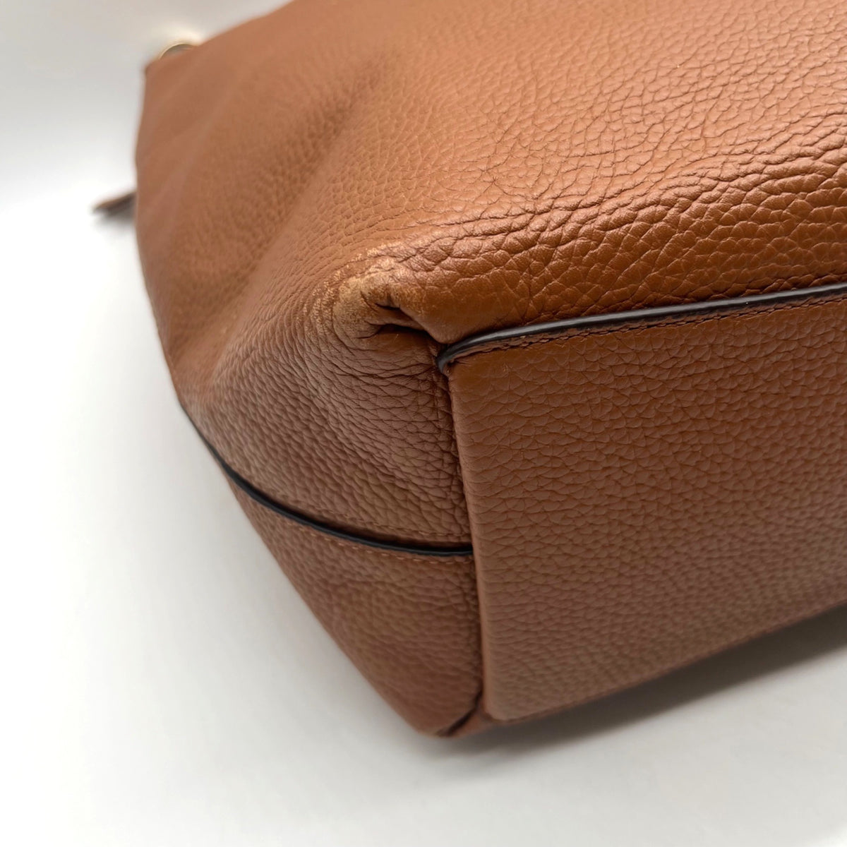 Kate Spade Brown Pebbled Leather Convertible Shoulder Bag
