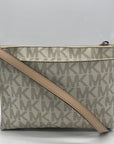 Michael Kors Cream Faux Leather Crossbody Bag