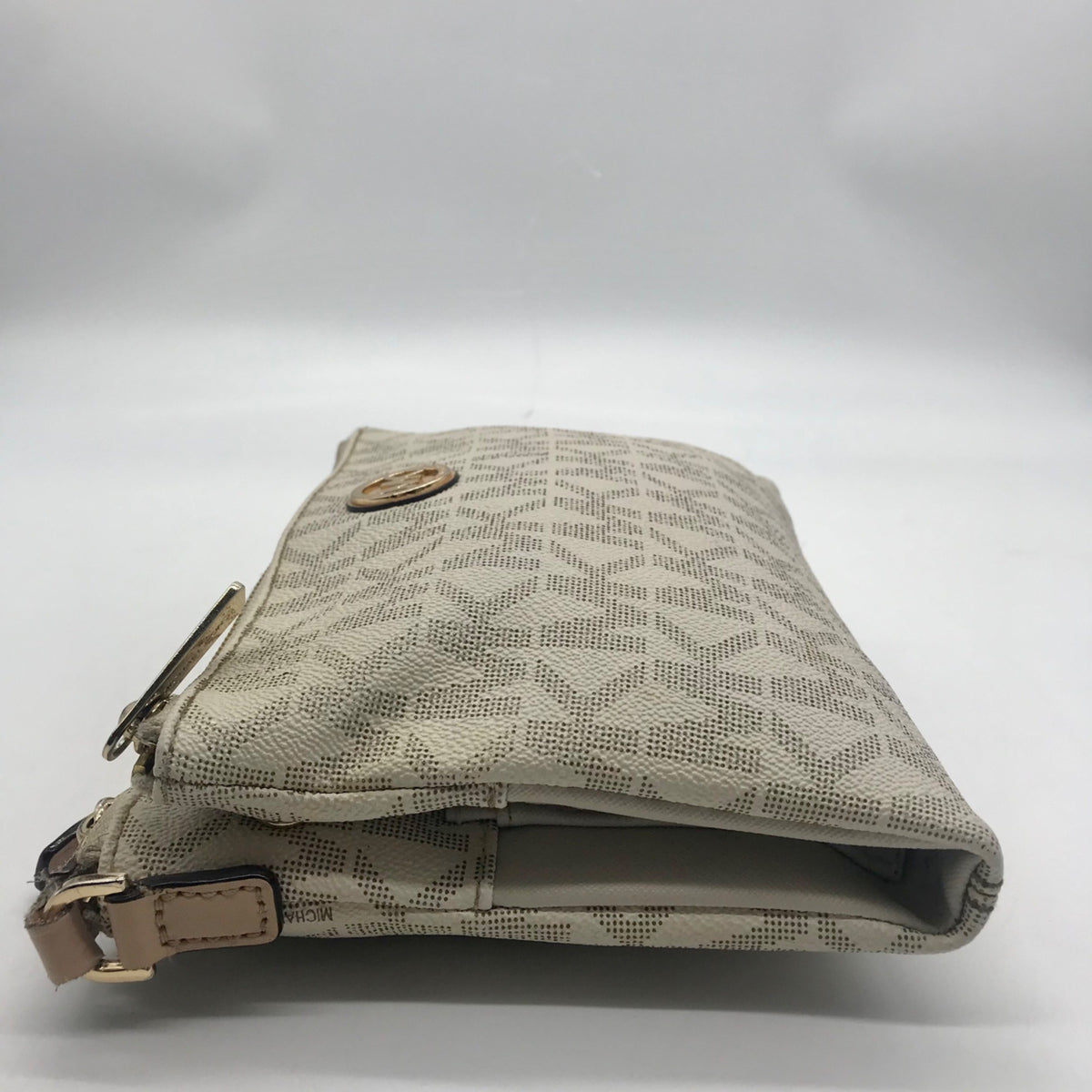 Michael Kors Cream Faux Leather Crossbody Bag