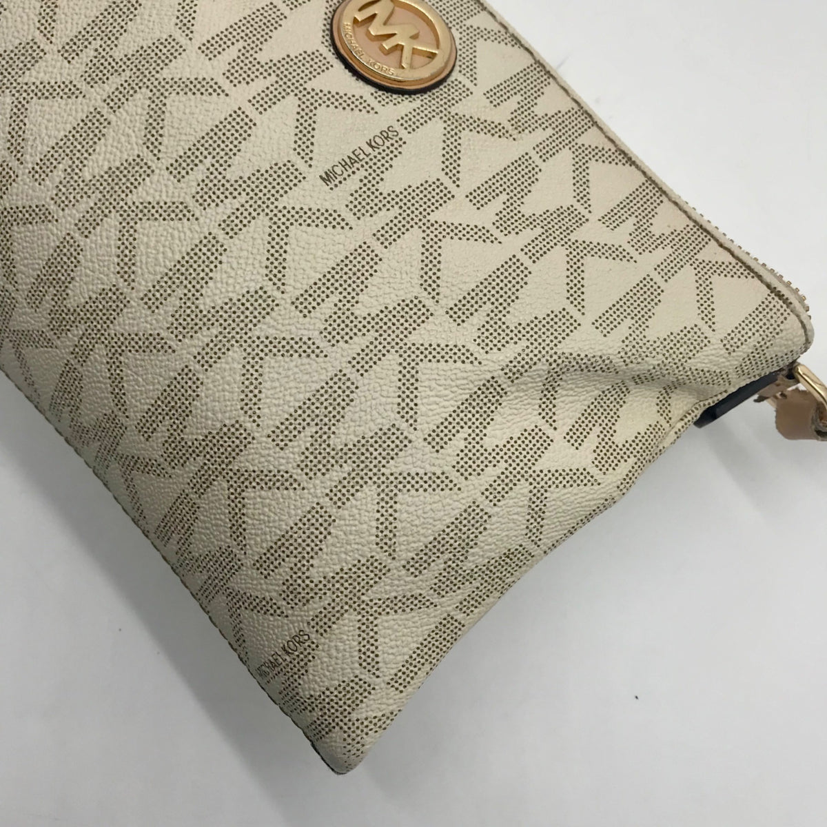 Michael Kors Cream Faux Leather Crossbody Bag