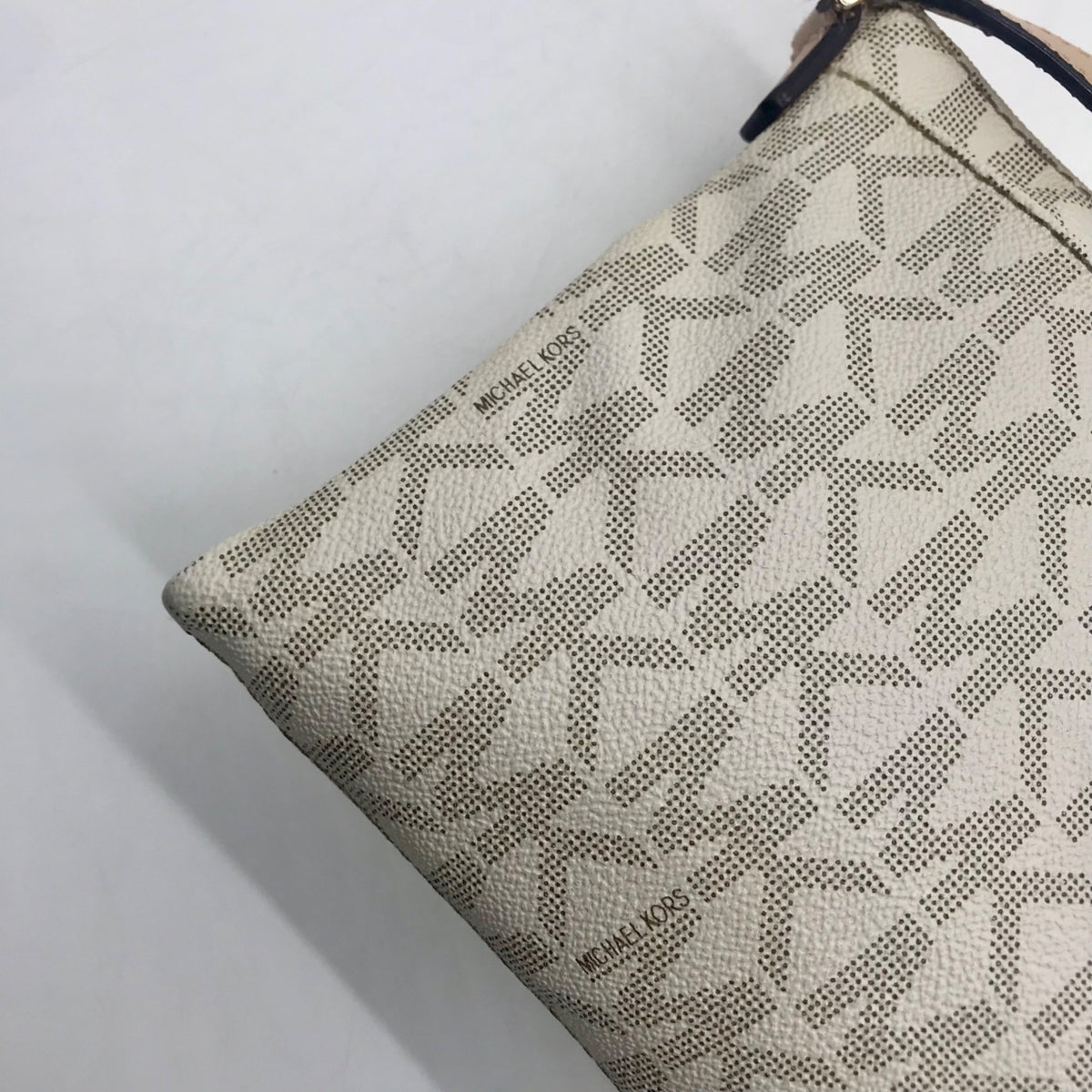Michael Kors Cream Faux Leather Crossbody Bag