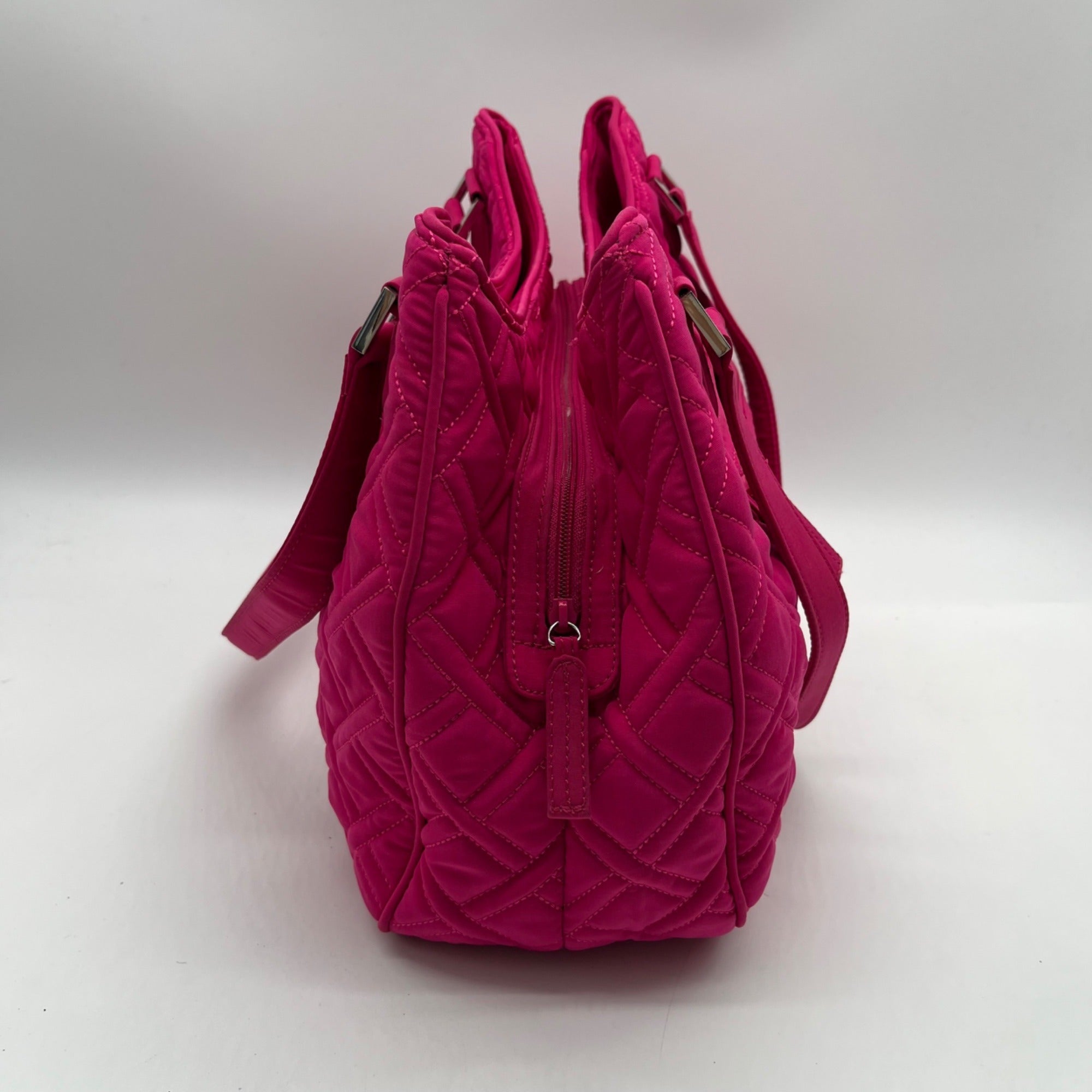 Vera Bradley Pink Fabric Quilted Shoulder Bag