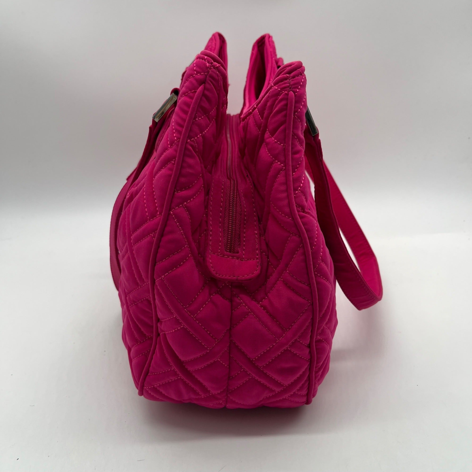 Vera Bradley Pink Fabric Quilted Shoulder Bag