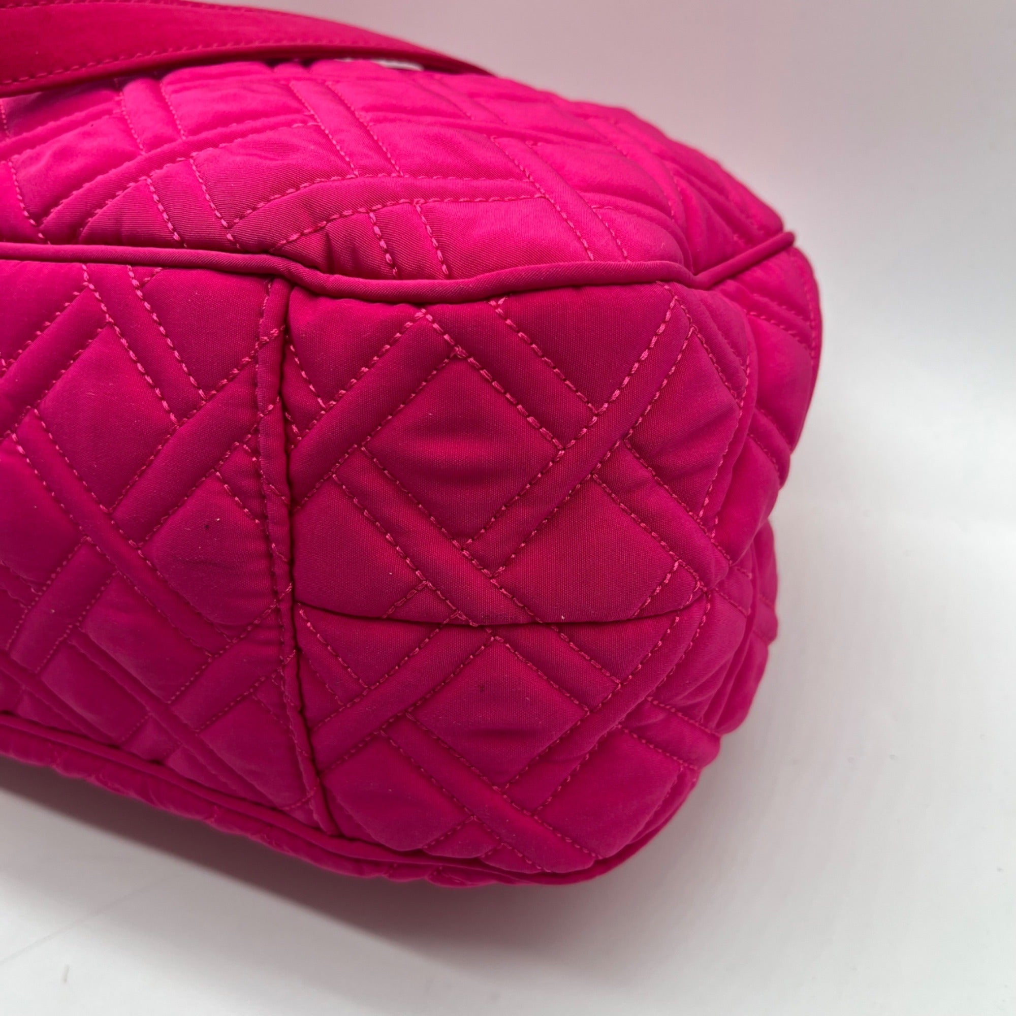 Vera Bradley Pink Fabric Quilted Shoulder Bag