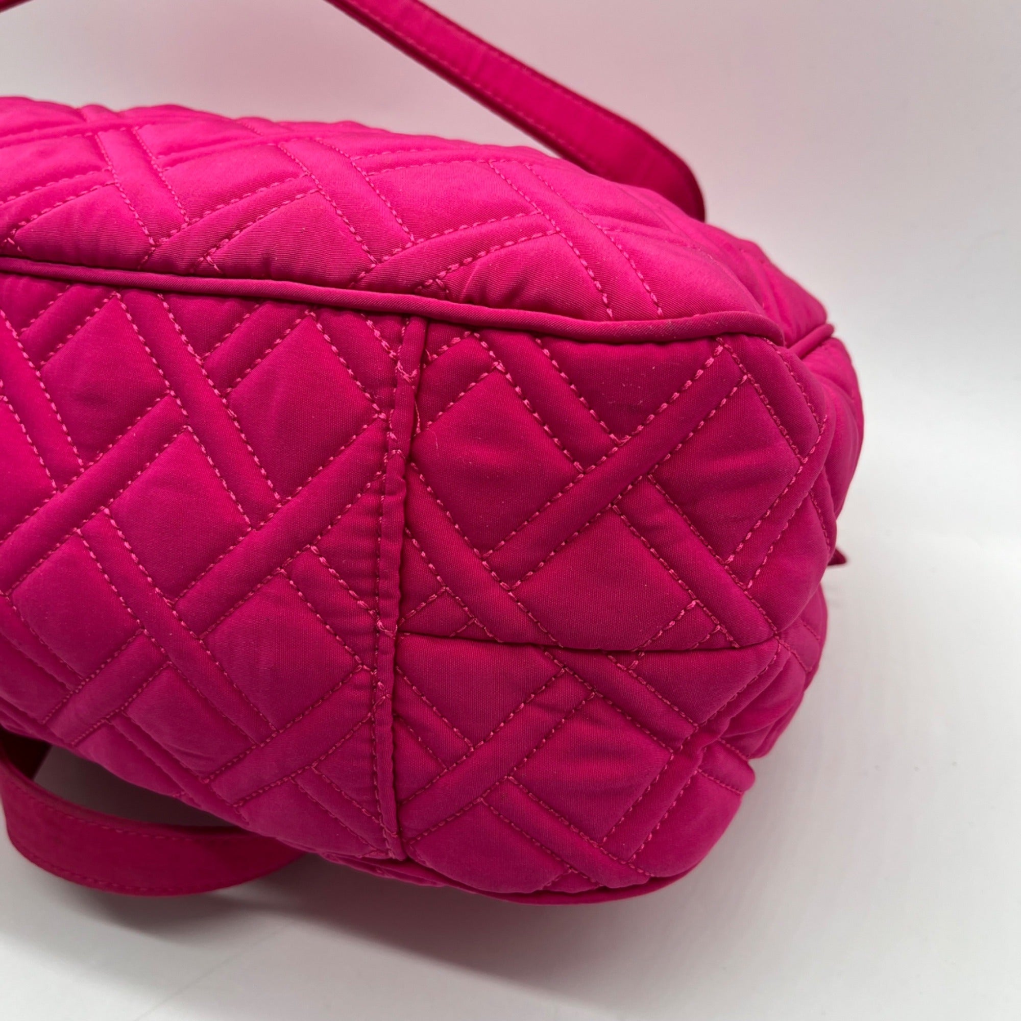 Vera Bradley Pink Fabric Quilted Shoulder Bag