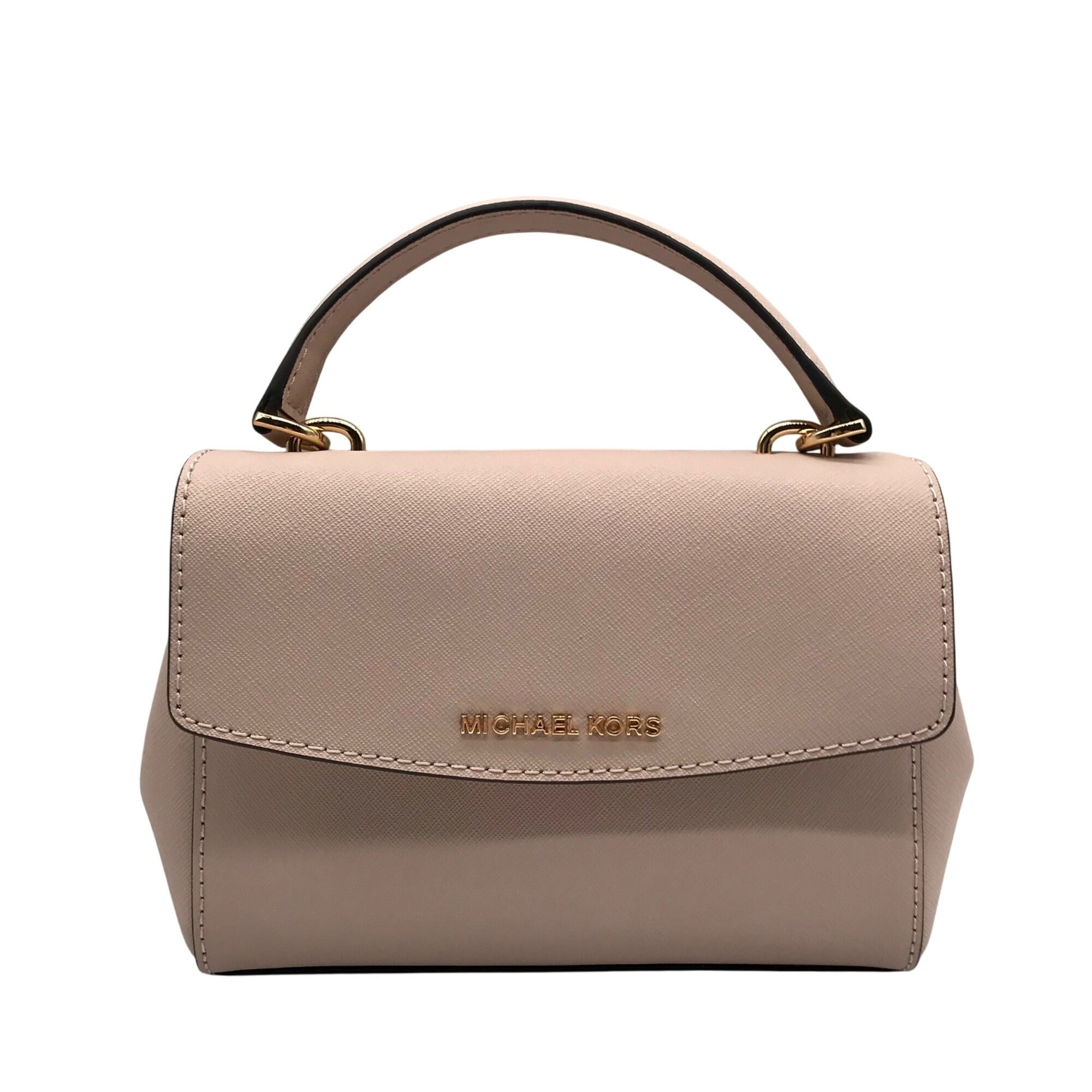 Michael Kors Soft Pink Saffiano Leather Ava Convertible Satchel 