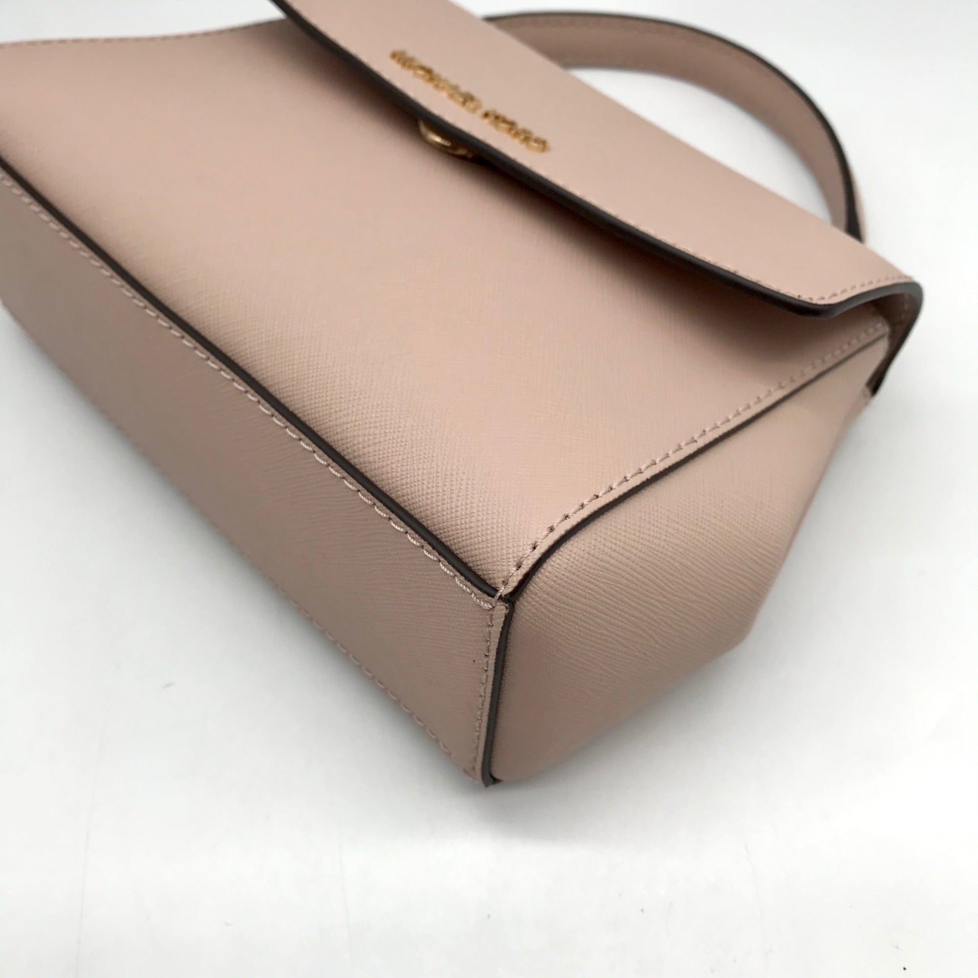 Michael Kors Soft Pink Saffiano Leather Ava Convertible Satchel