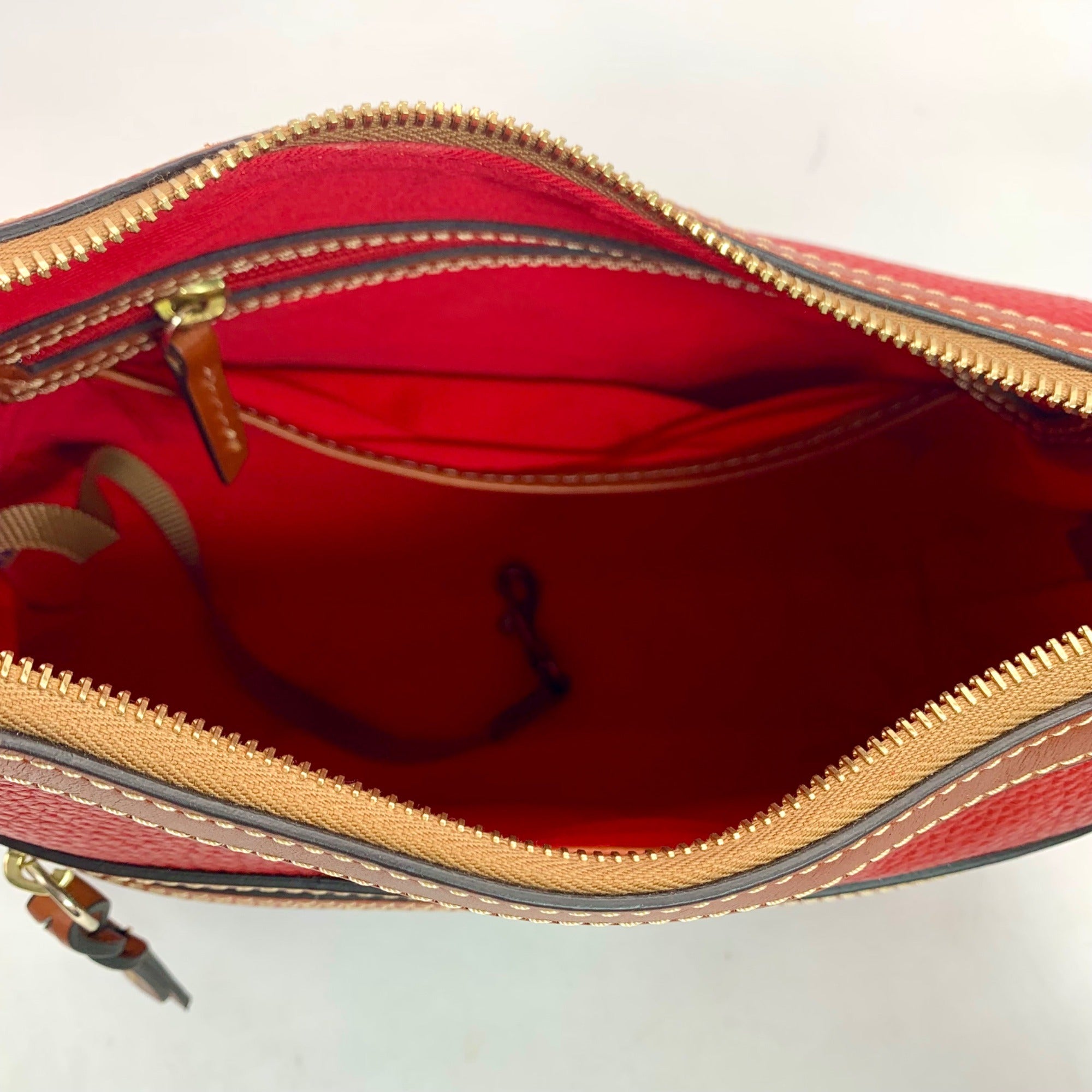 Dooney &amp; Bourke Pebble Grain Red Presley Crossbody