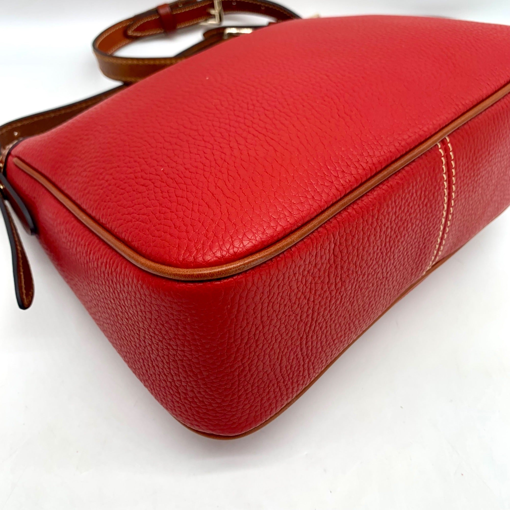 Dooney &amp; Bourke Pebble Grain Red Presley Crossbody