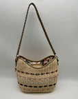 Brighton Tan Woven Straw Shoulder Bag