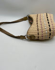 Brighton Tan Woven Straw Shoulder Bag