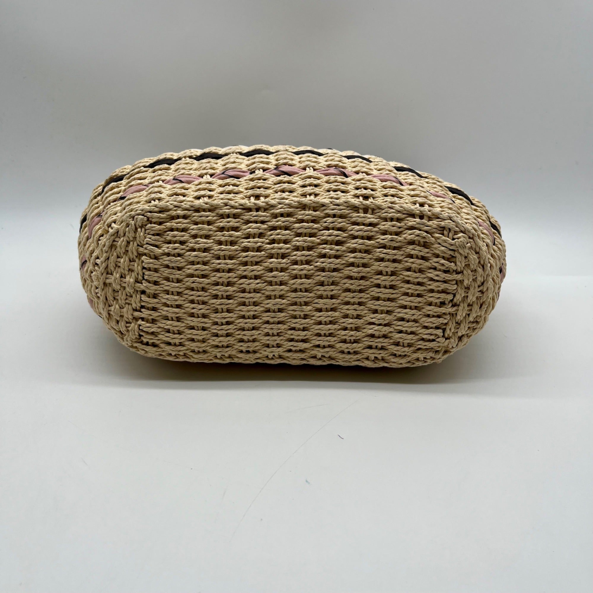 Brighton Tan Woven Straw Shoulder Bag
