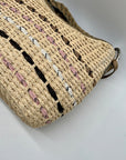 Brighton Tan Woven Straw Shoulder Bag