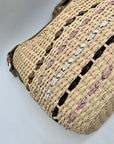 Brighton Tan Woven Straw Shoulder Bag