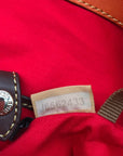 Dooney & Bourke Orange Leather O- Ring Hobo Bag
