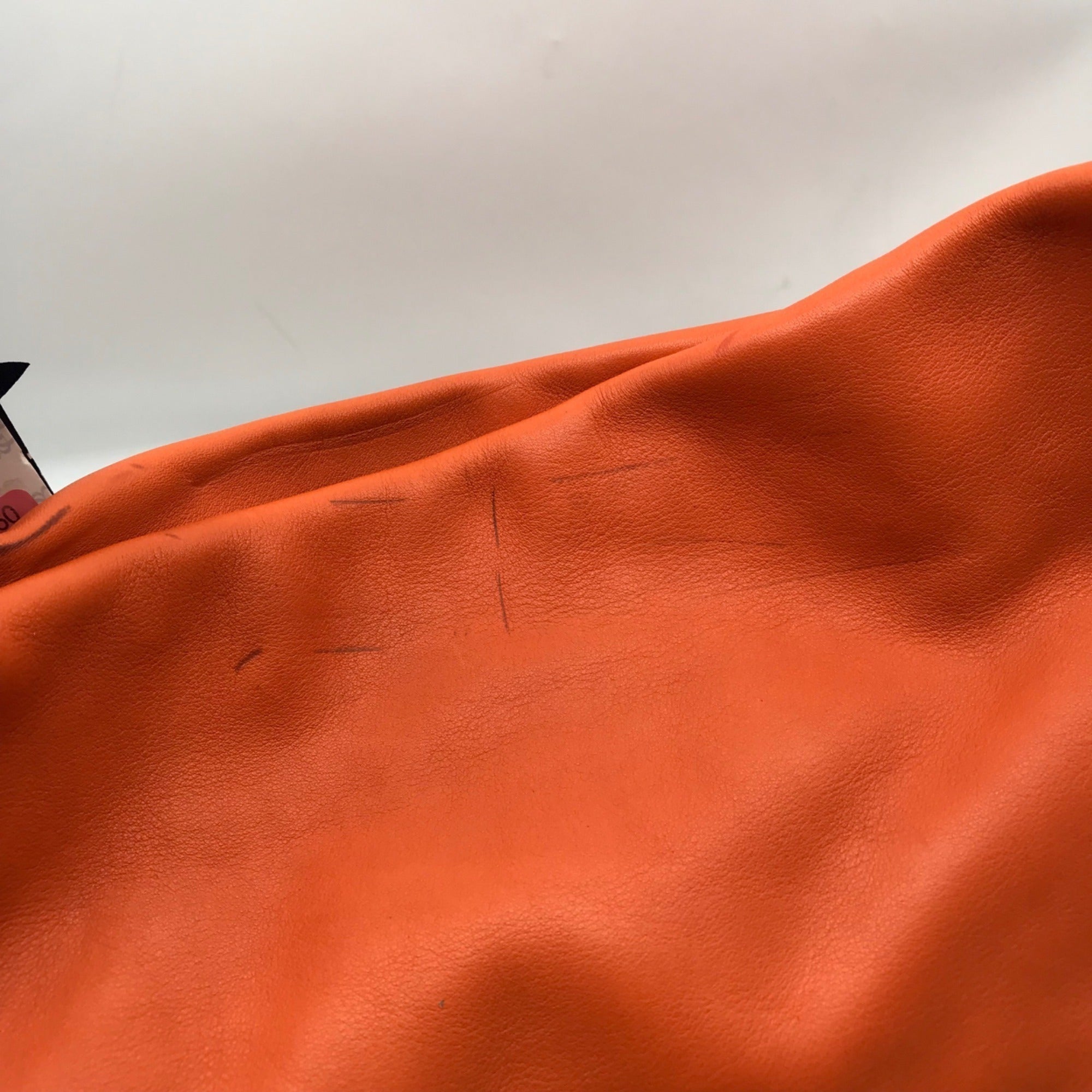 Dooney &amp; Bourke Orange Leather O- Ring Hobo Bag