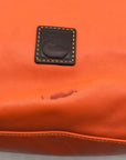 Dooney & Bourke Orange Leather O- Ring Hobo Bag