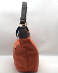 Dooney & Bourke Orange Leather O- Ring Hobo Bag