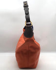 Dooney & Bourke Orange Leather O- Ring Hobo Bag