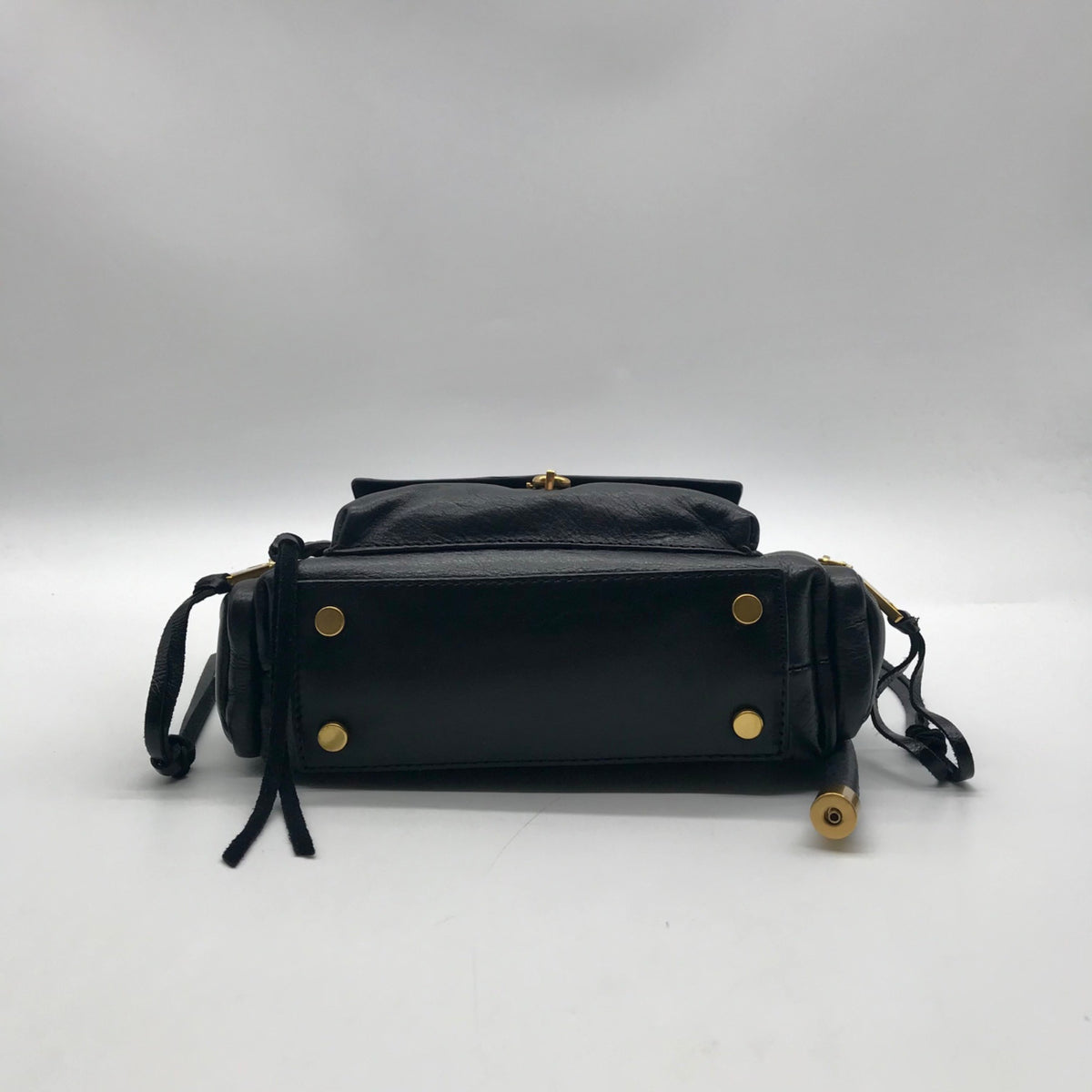 Rebecca Minkoff Black Pebbled Leather Crossbody Bag