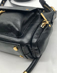 Rebecca Minkoff Black Pebbled Leather Crossbody Bag