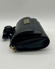 DKNY Black Leather Crossbody Bag