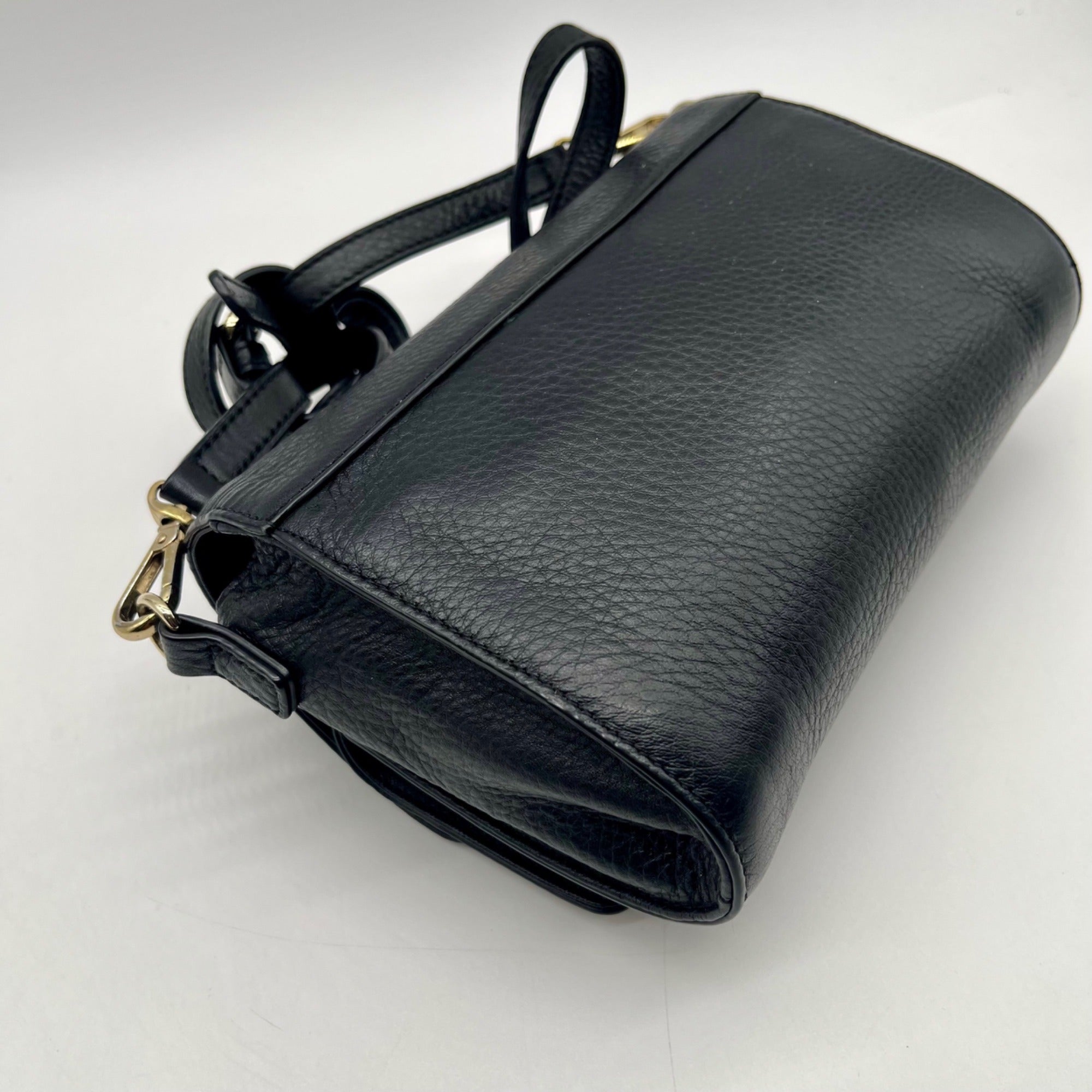 DKNY Black Leather Crossbody Bag