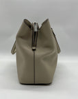 Michael Kors Gray Saffiano Leather Savannah Satchel Bag