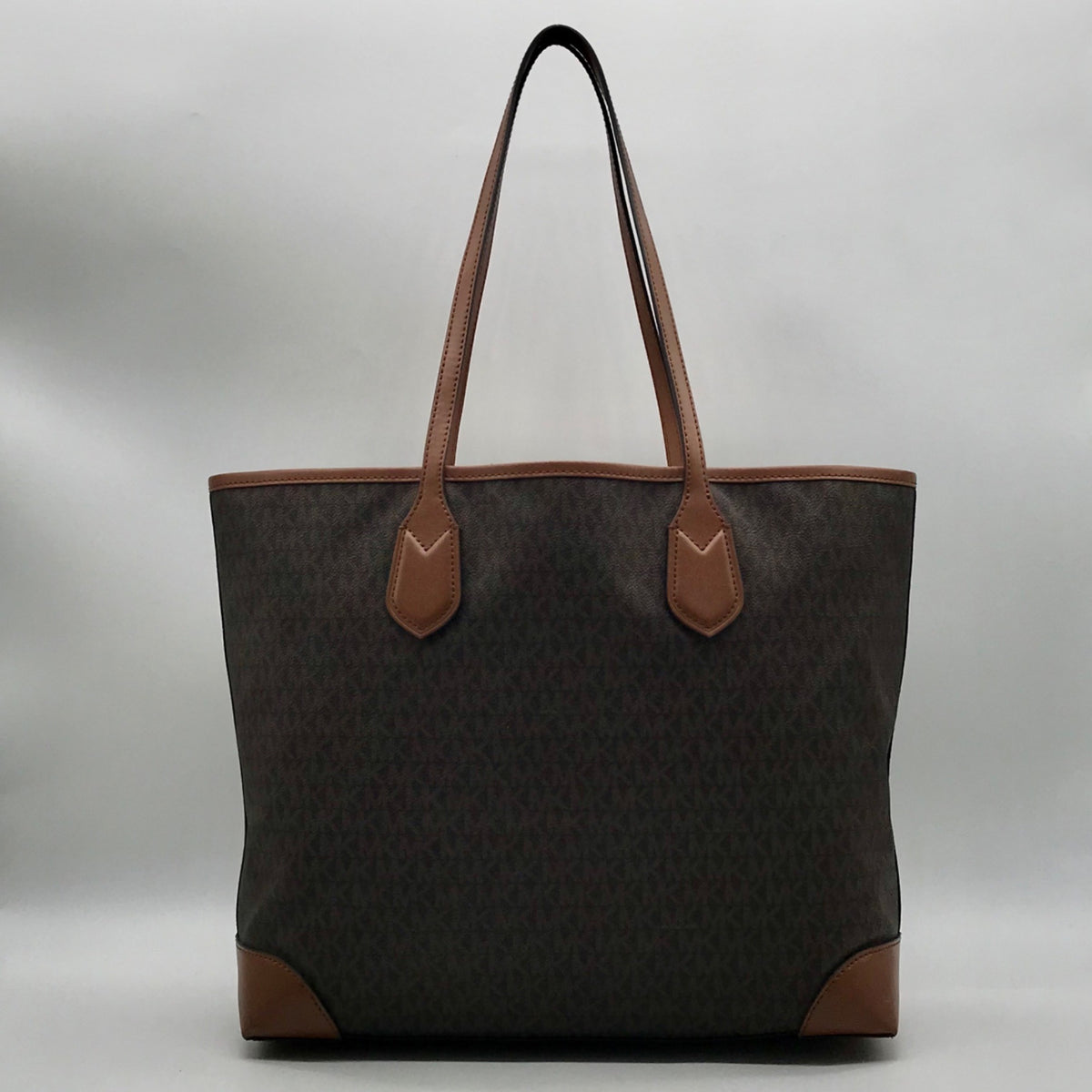 Michael Kors Brown Signature Coated Canvas Tote Bag