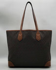 Michael Kors Brown Signature Coated Canvas Tote Bag